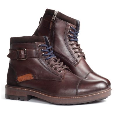 Buy Cafe Leather Boots for Men Online | Pierre Cardin India